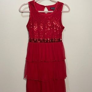 Trixxi Girl Red Sparkle Girl Dress 14